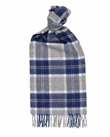 Joshua Ellis - Tartan Collection Lambswool Scarf Silver Bannockbane